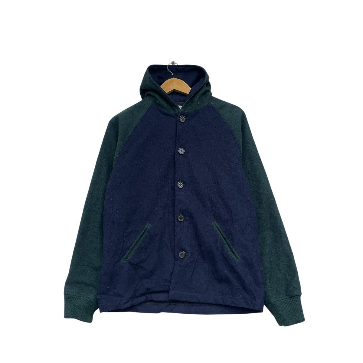 45rpm × Blue Blue Japan × Japanese Brand Japanese Brand Two Tone Hooded Jacket Size US M / EU 48-50 / 2 - 1 Thumbnail