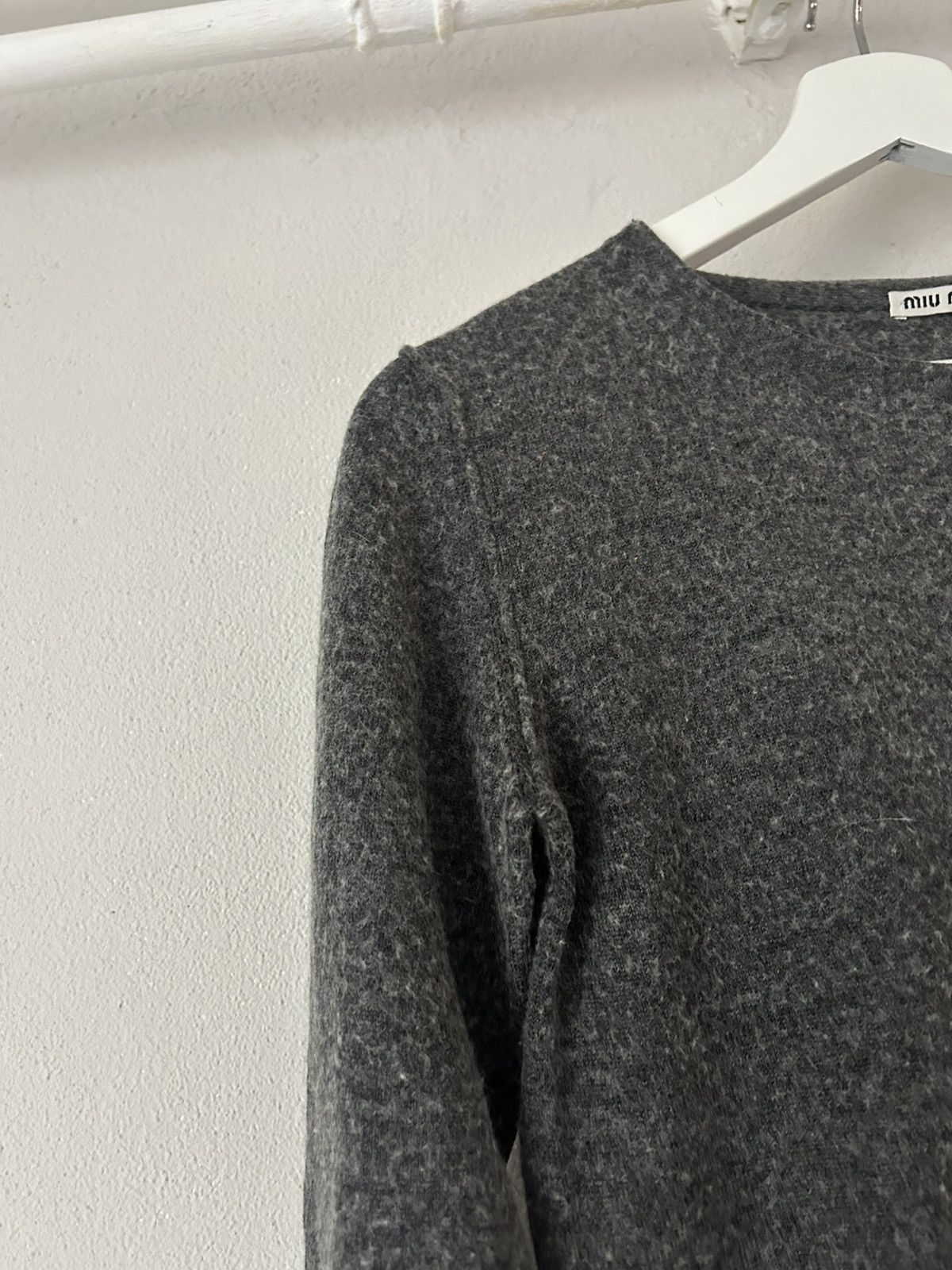 Miu Miu Miu Miu Gray Wool Sweater Size US S / EU 44-46 / 1 - 3 Thumbnail