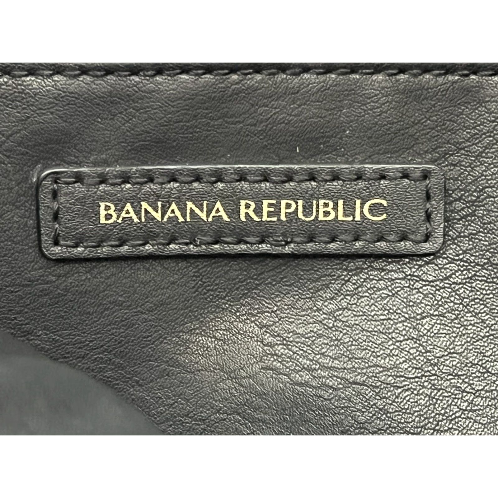 Banana Republic Banana Republic Tote Women Black Textured Purse Bag 14.5x17 VGUC Womens Size ONE SIZE - 4 Thumbnail