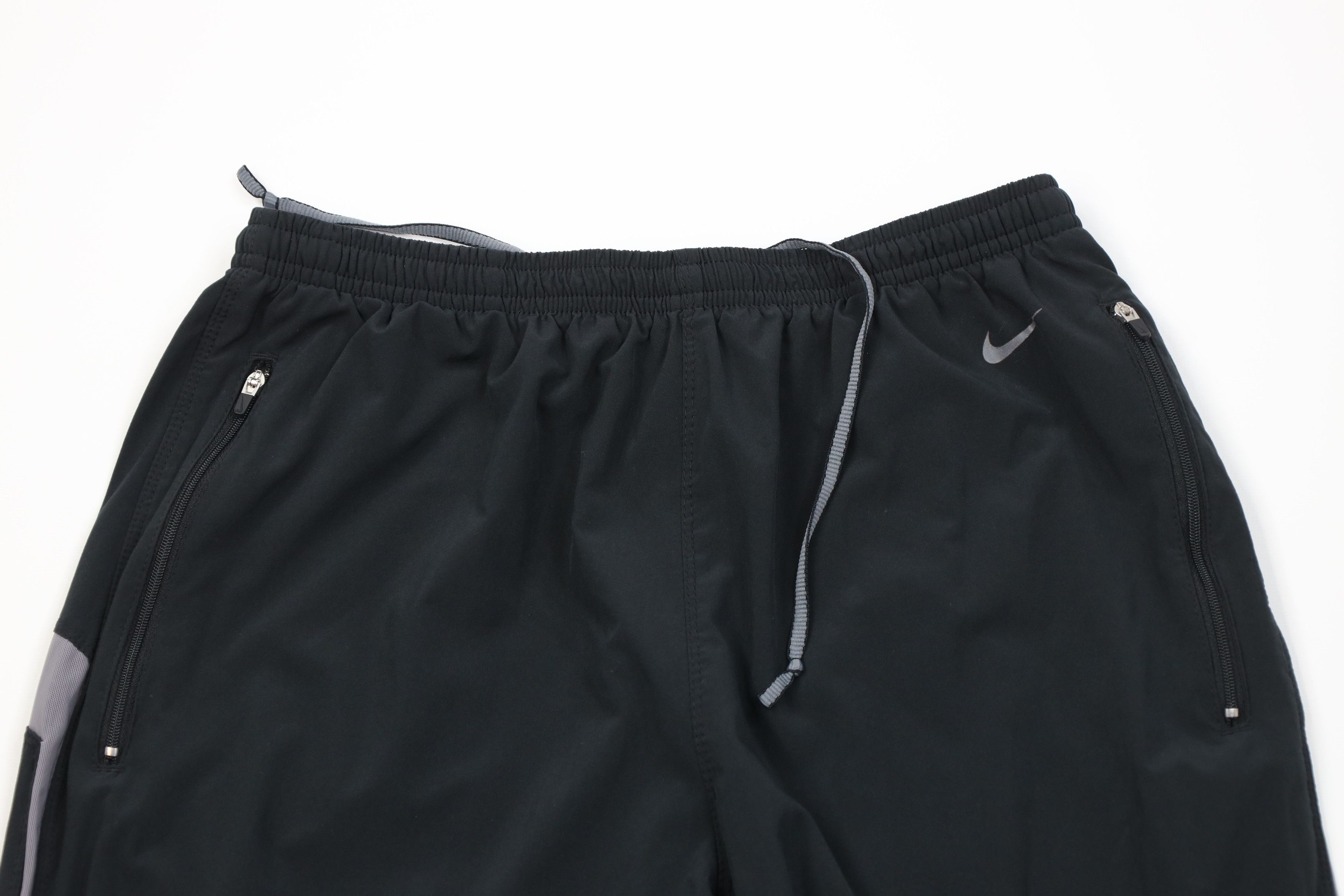 Nike Vintage Y2K Nike Mini Swoosh Stretch Wide Leg Pants Black Size US 36 / EU 52 - 2 Thumbnail