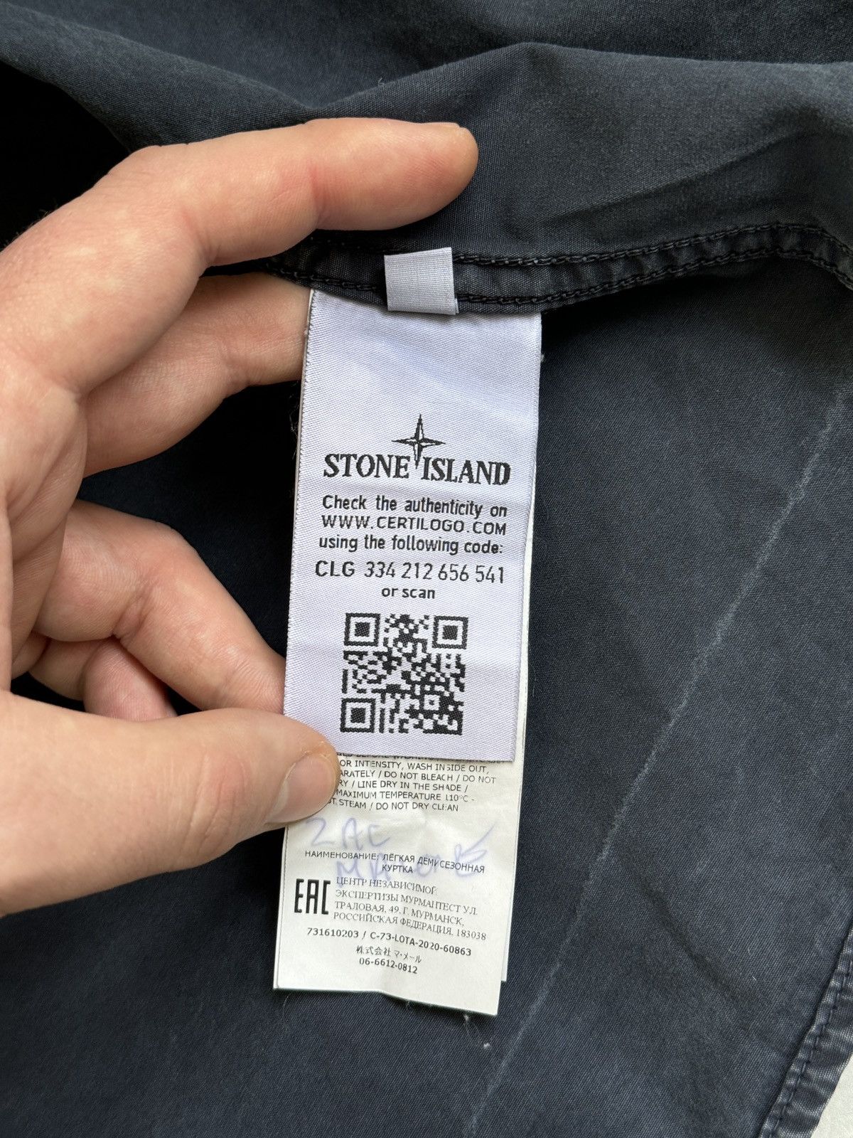 Stone Island Stone Island Junior Stone Wash Cotton Grey Zip Overshirt 10Y Size US XXS / EU 40 - 21 Thumbnail