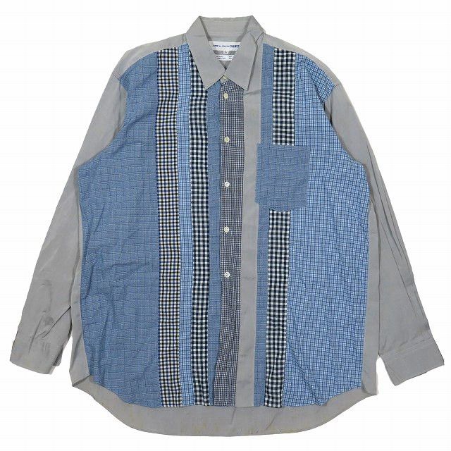 Comme des Garcons Shirt Shirt Vintage Old Plaid Patchwork Oversize 