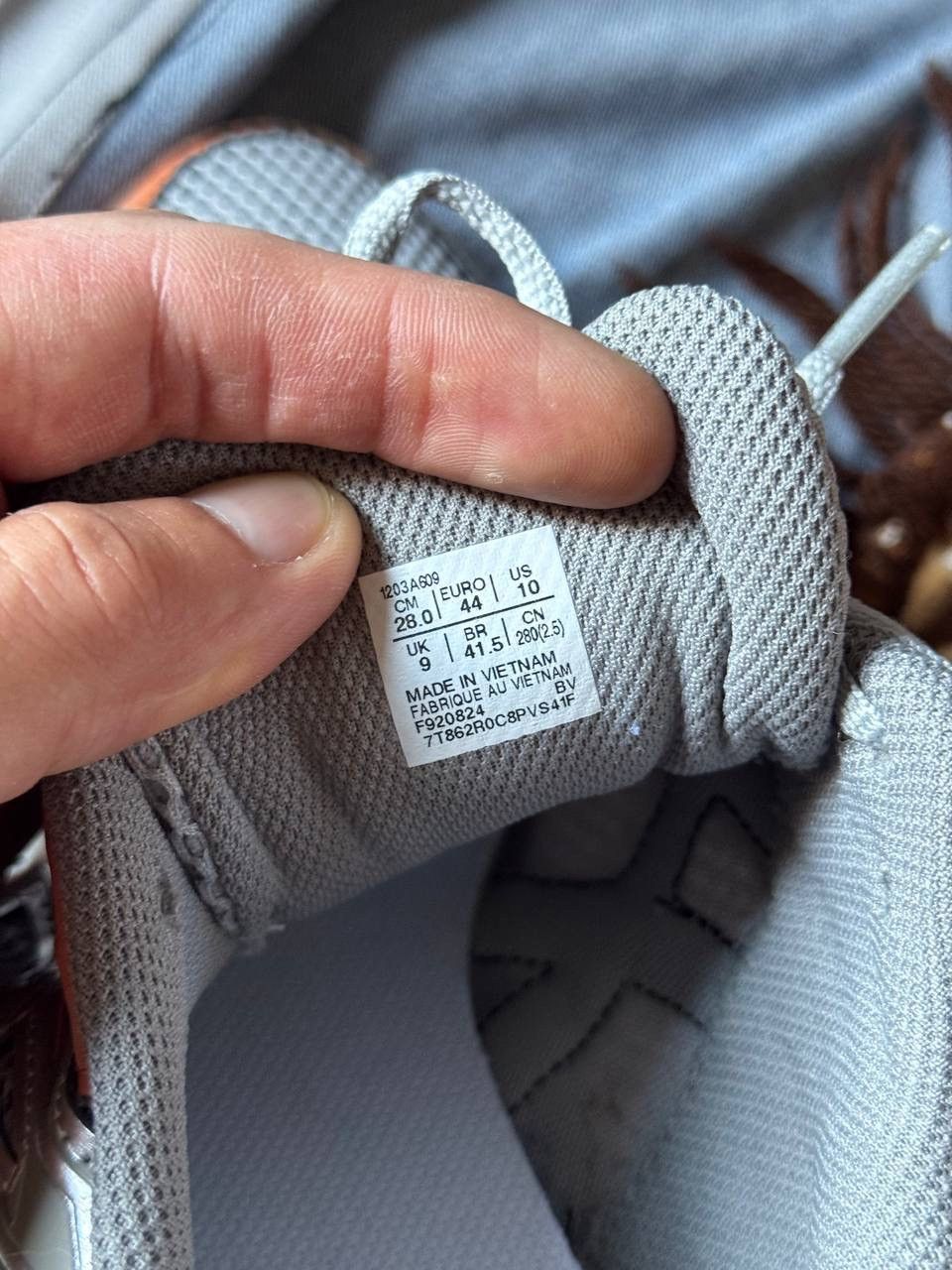 Asics Asics Gel-1130 Cement Grey Rust Orange Size US 10.5 / EU 43-44 - 10 Thumbnail