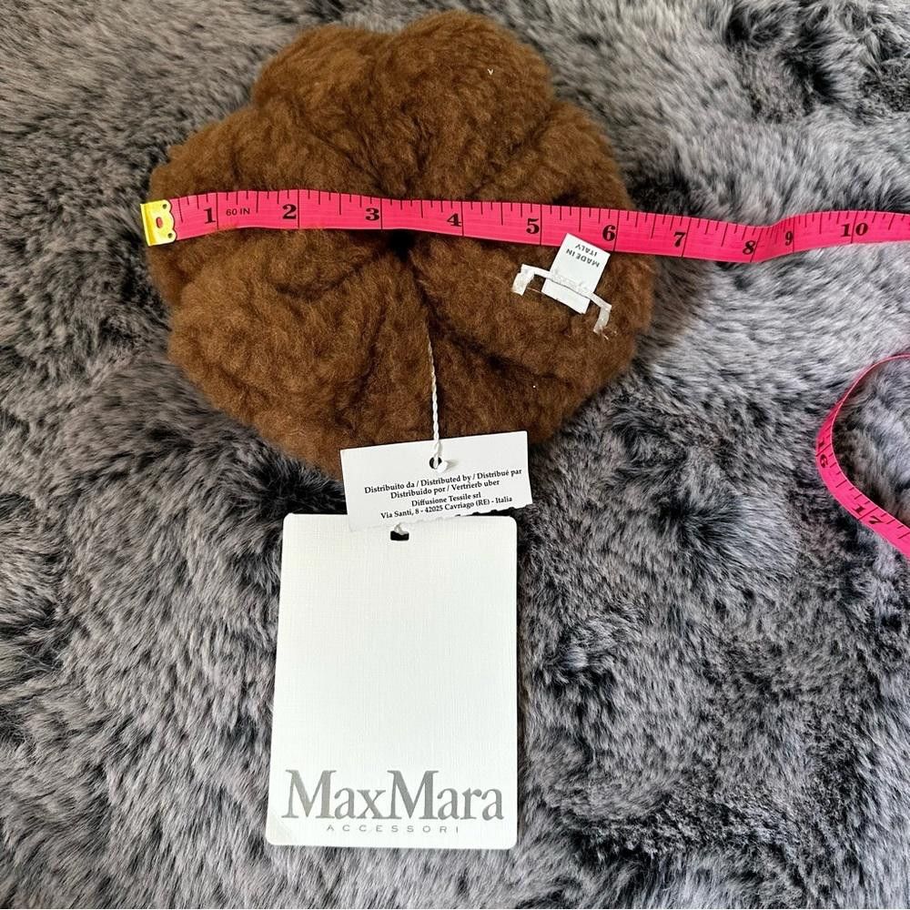 Designer MaxMara label-cut Scrunch Made of Camel wool&Silk Blend Size ONE SIZE - 3 Thumbnail