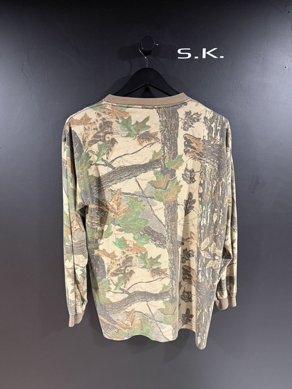 Vintage 1990s Vintage Camo Grunge Punk Single Stitch Pocket LS L Size US L / EU 52-54 / 3 - 7 Thumbnail