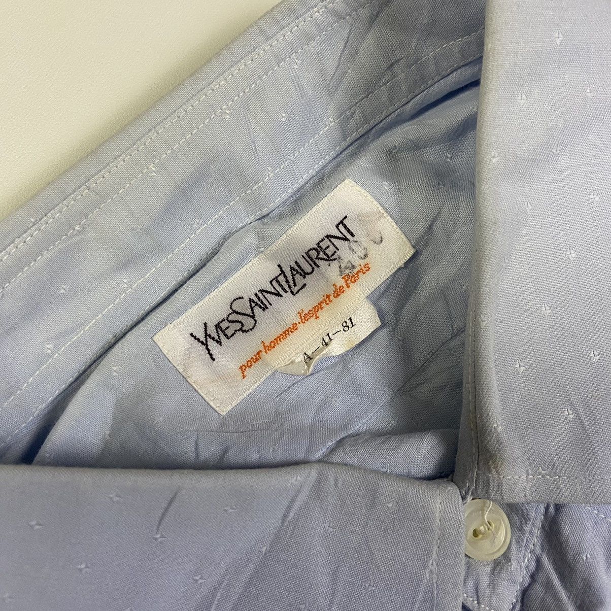 Yves Saint Laurent YSL Button Up Shirt Size US M / EU 48-50 / 2 - 4 Thumbnail