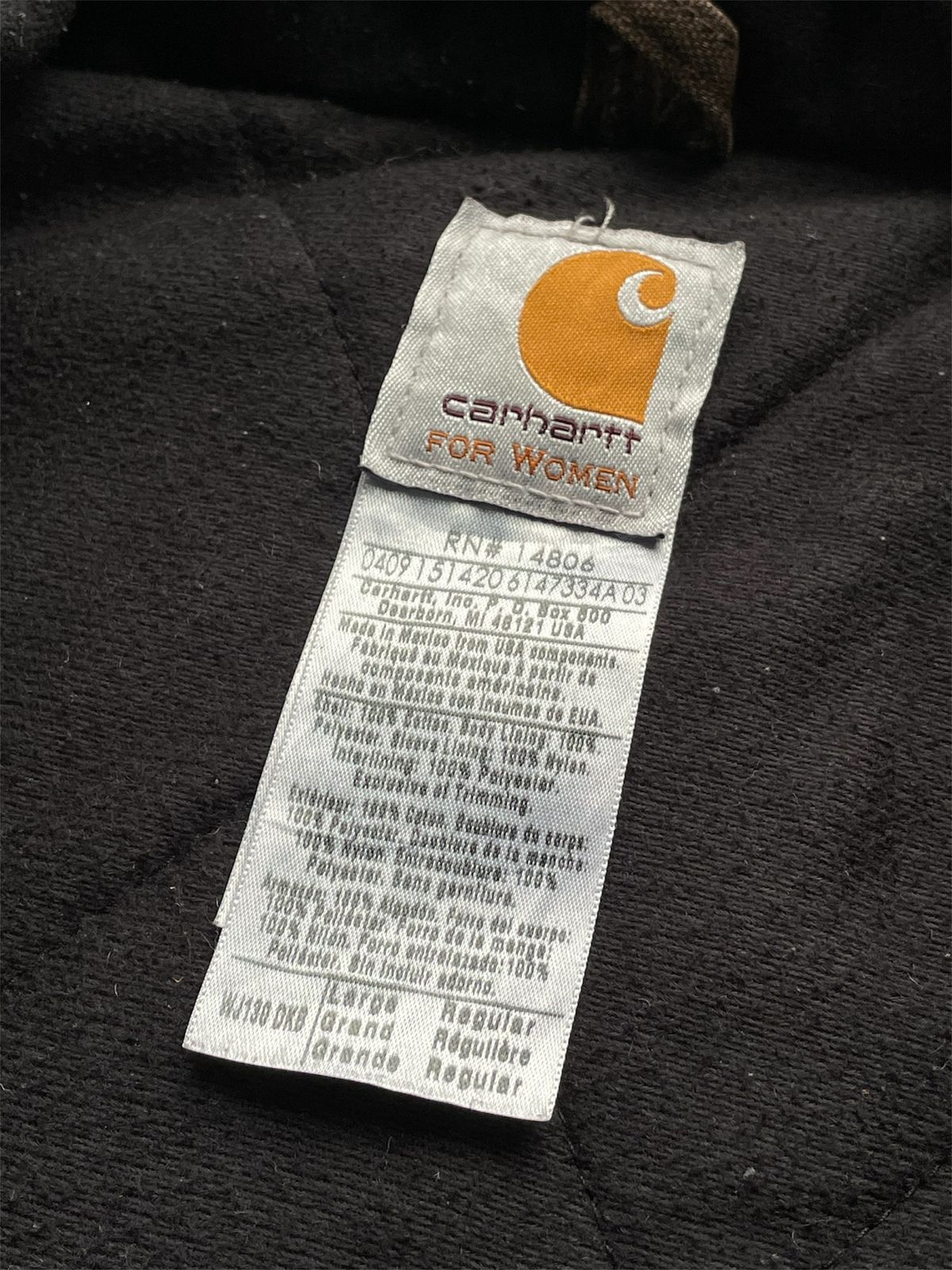 Carhartt Vintage Dark Brwon Carhartt Active Hodedd Jacket WJ130-DKB Size US L / EU 52-54 / 3 - 3 Thumbnail