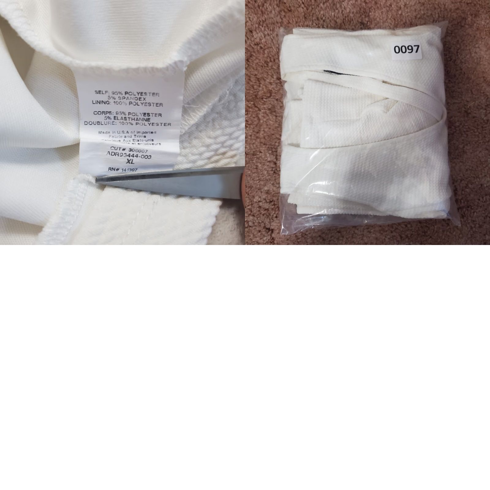 Vintage ASTR Sleeveless Mini Dress Women XL Ivory V-Neck Cut Out Back Zip Lined Party Cocktail Wedding Size XL / US 12-14 / IT 48-50 - 10 Thumbnail