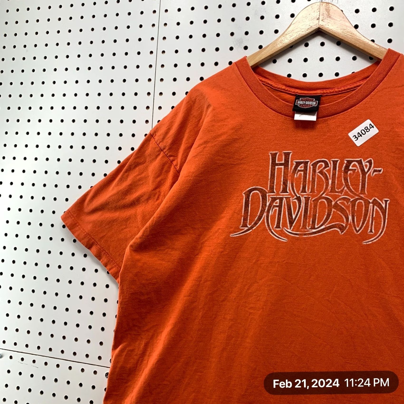 Harley Davidson Harley Davidson Motorcycle Shirt Mens 2XL Orange Orland FLorida Size US XXL / EU 58 / 5 - 5 Thumbnail