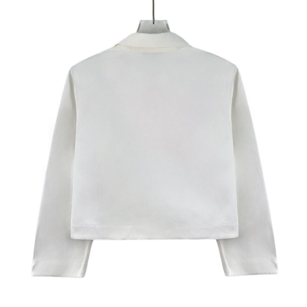 Loro Piana Loro Piana White Pocket Cotton Long Sleeve Top Size S / US 4 / IT 40 - 2 Thumbnail