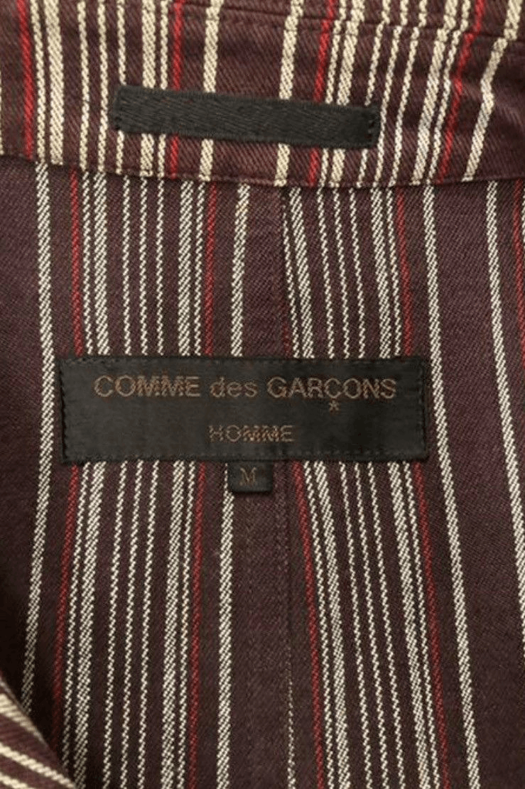 Comme des Garcons AD2002 Comme Des Garçons Homme Pinstripe Painted Cuba Blazer Size US M / EU 48-50 / 2 - 6 Thumbnail