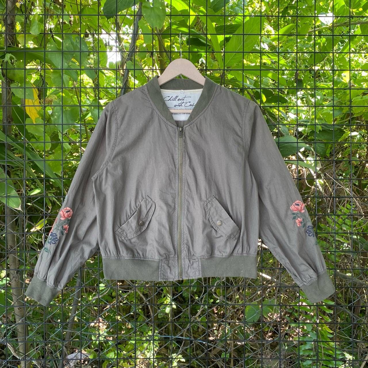 Japanese Brand Vintage Floral Motive Bomber Jacket Size M / US 6-8 / IT 42-44 - 1 Thumbnail