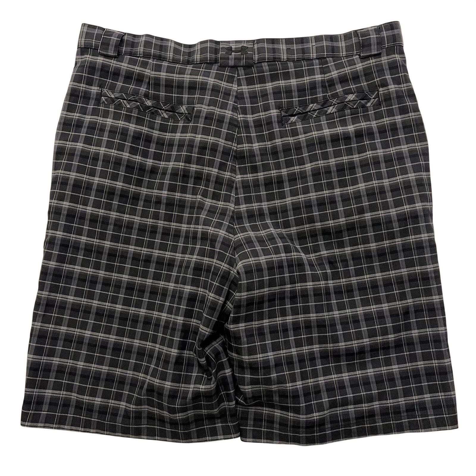 Under Armour Under Amour Gray Plaid Performance Heat gear Golf Shorts Me Size US 38 / EU 54 - 2 Thumbnail