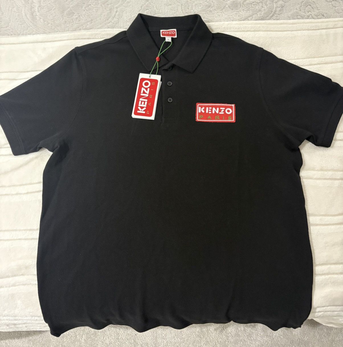 Kenzo Kenzo Paris Men's Paris Classic Polo Shirt in Black Size US L / EU 52-54 / 3 - 1 Thumbnail