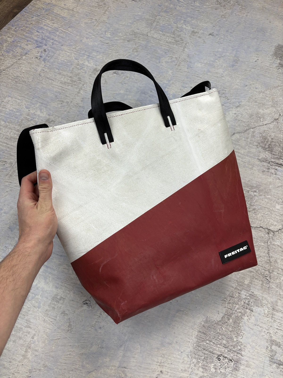Freitag Freitag shoulder bag recycled rare white red Size ONE SIZE - 3 Thumbnail