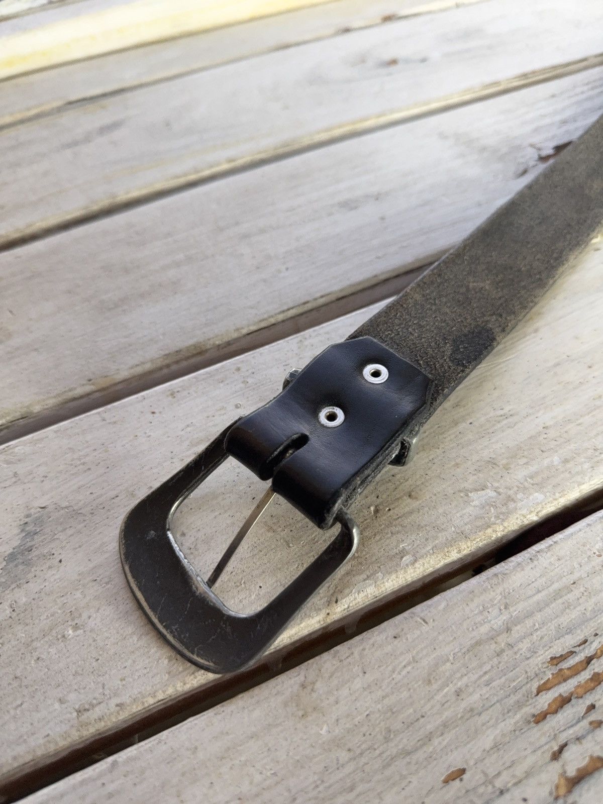 Japanese Brand Leather Belt Y2K Style❕Chrome Hearts Punk Metal Avant Garde Size ONE SIZE - 9 Thumbnail