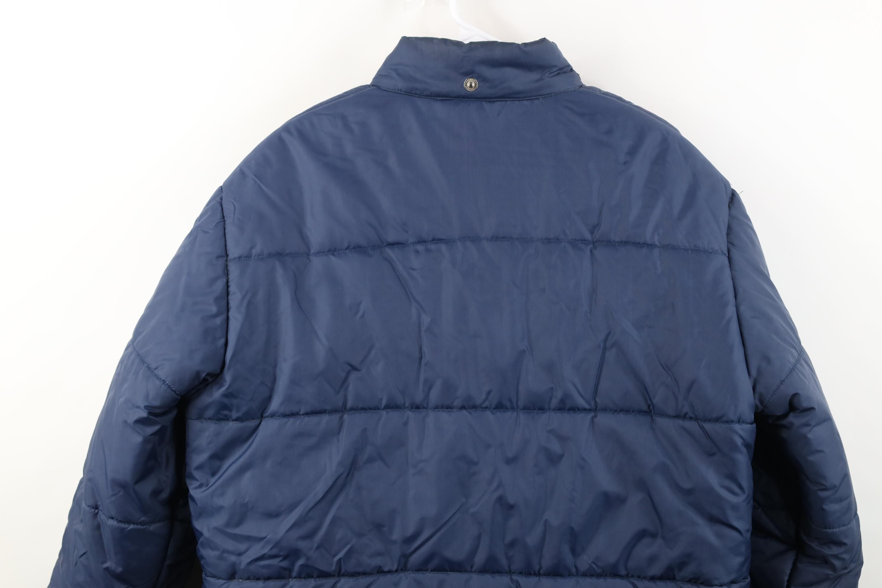 Vintage Vintage 70s Streetwear Puffer Chore Barn Jacket Navy Blue Size US L / EU 52-54 / 3 - 18 Thumbnail