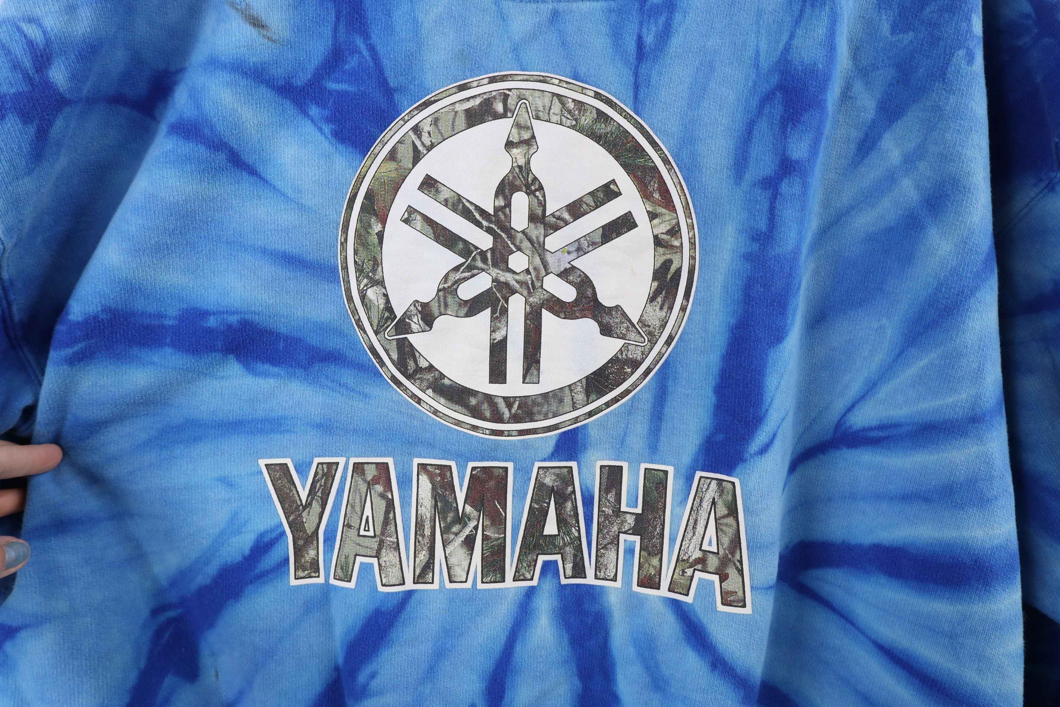Vintage Vintage 90s Yamaha Racing Out Acid Wash Hoodie Sweatshirt Size US XL / EU 56 / 4 - 10 Thumbnail