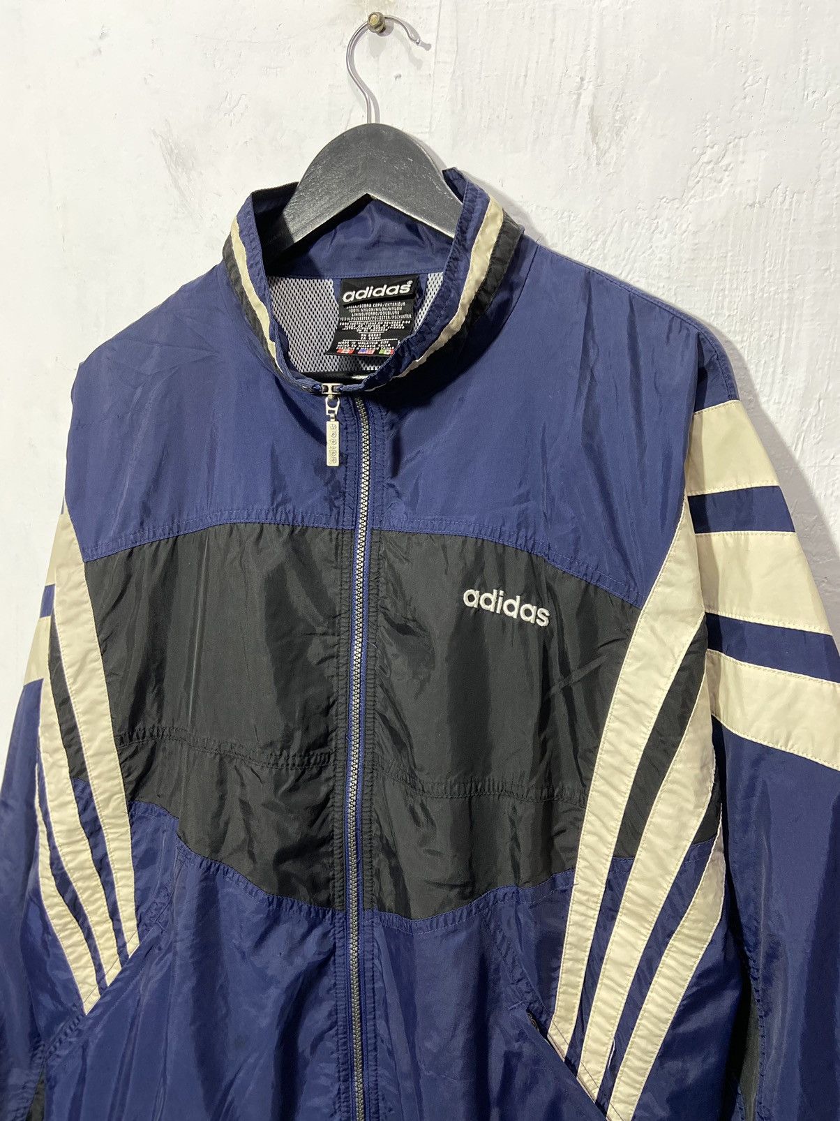 Adidas × Vintage Vintage 90s Adidas Light Jacket Blue Size US XXL / EU 58 / 5 - 3 Thumbnail