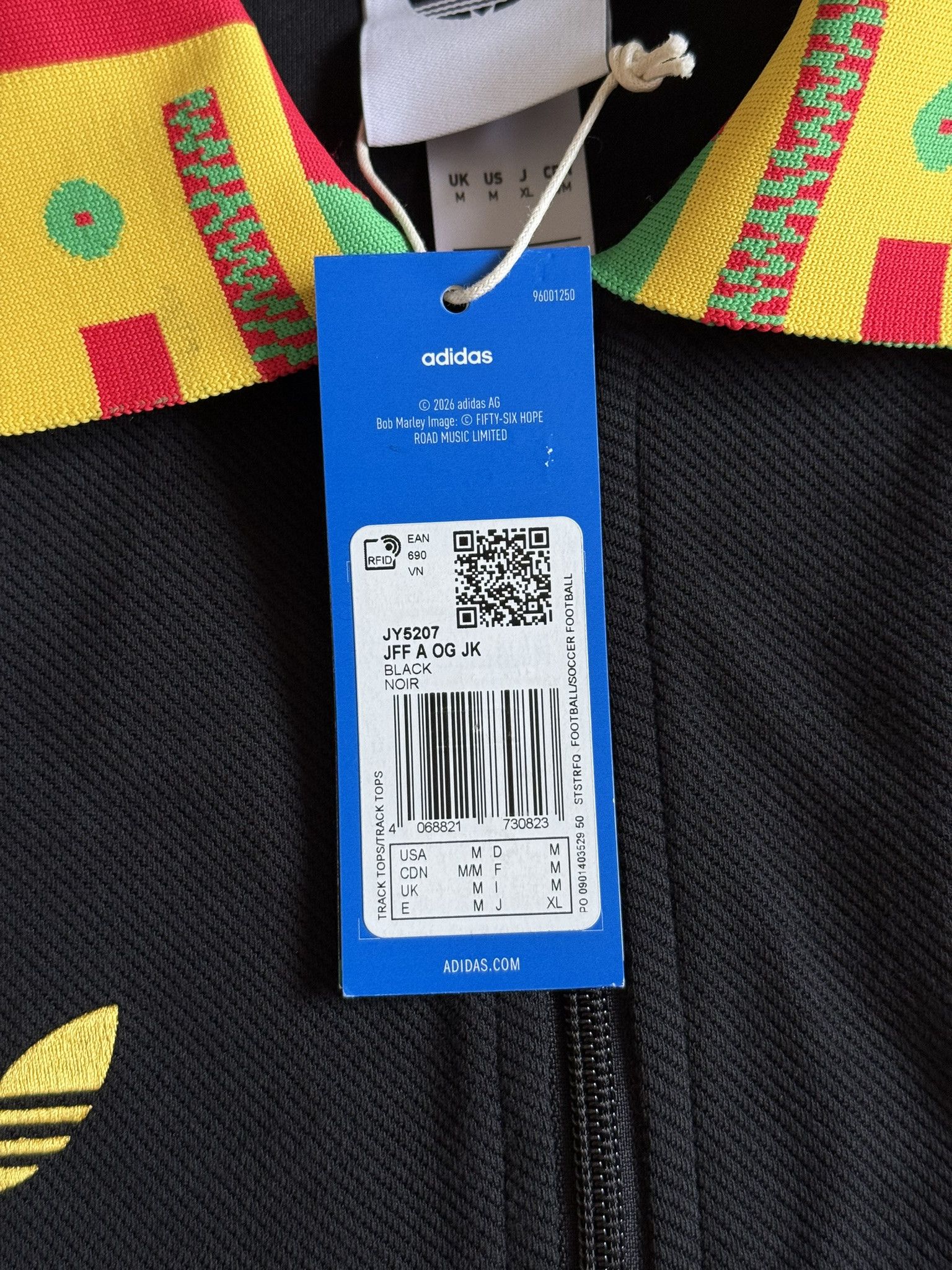 Adidas Jamaica adidas Originals Anthem Bob Marley Jacket 2026-27 M Size US M / EU 48-50 / 2 - 4 Thumbnail