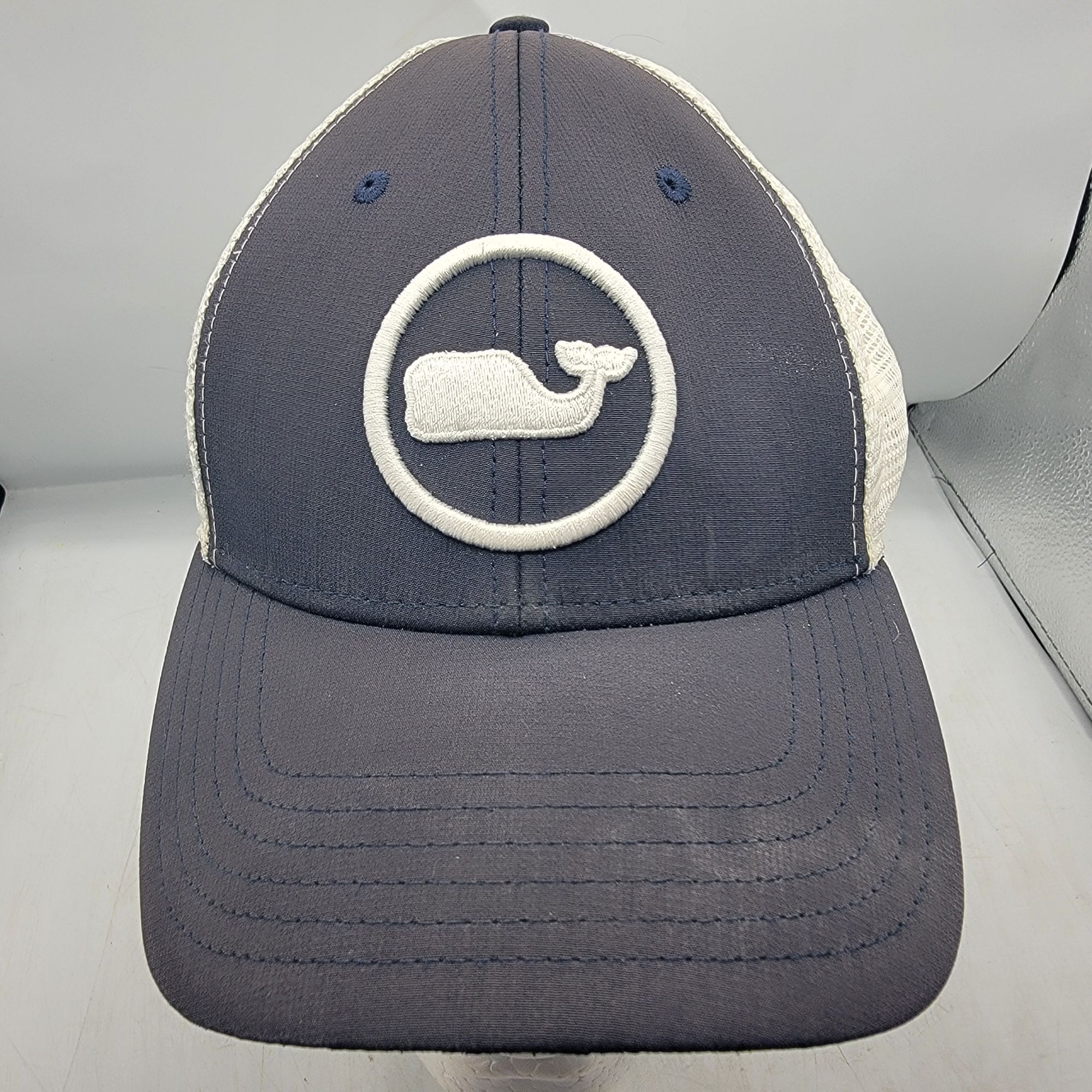 Vineyard Vines Vineyard Vines Whale Dot Adults Blue White Trucker Hat Adjus Size ONE SIZE - 1 Thumbnail