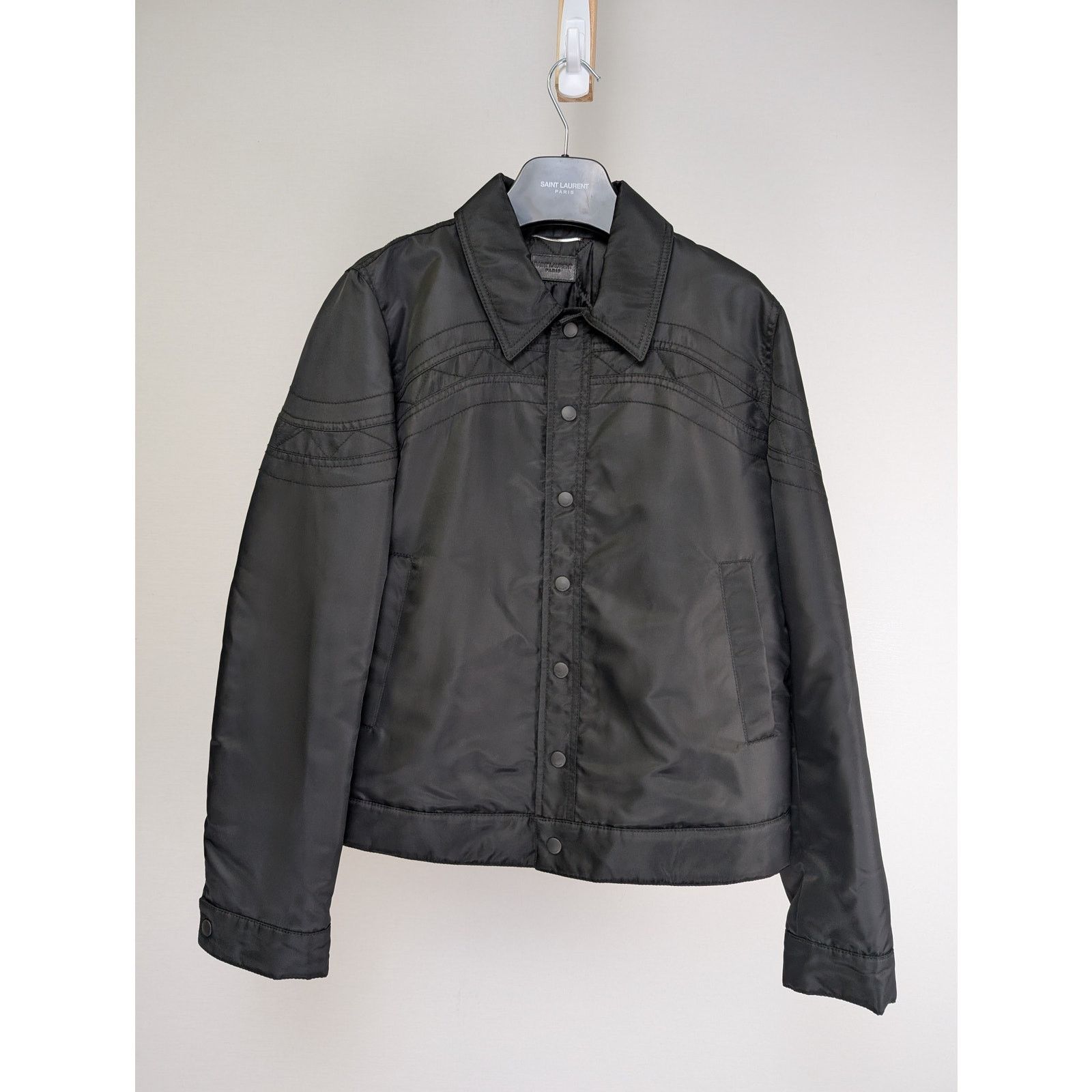 Saint Laurent Paris o1rshd1 Jacket in Black Size US L / EU 52-54 / 3 - 1 Thumbnail