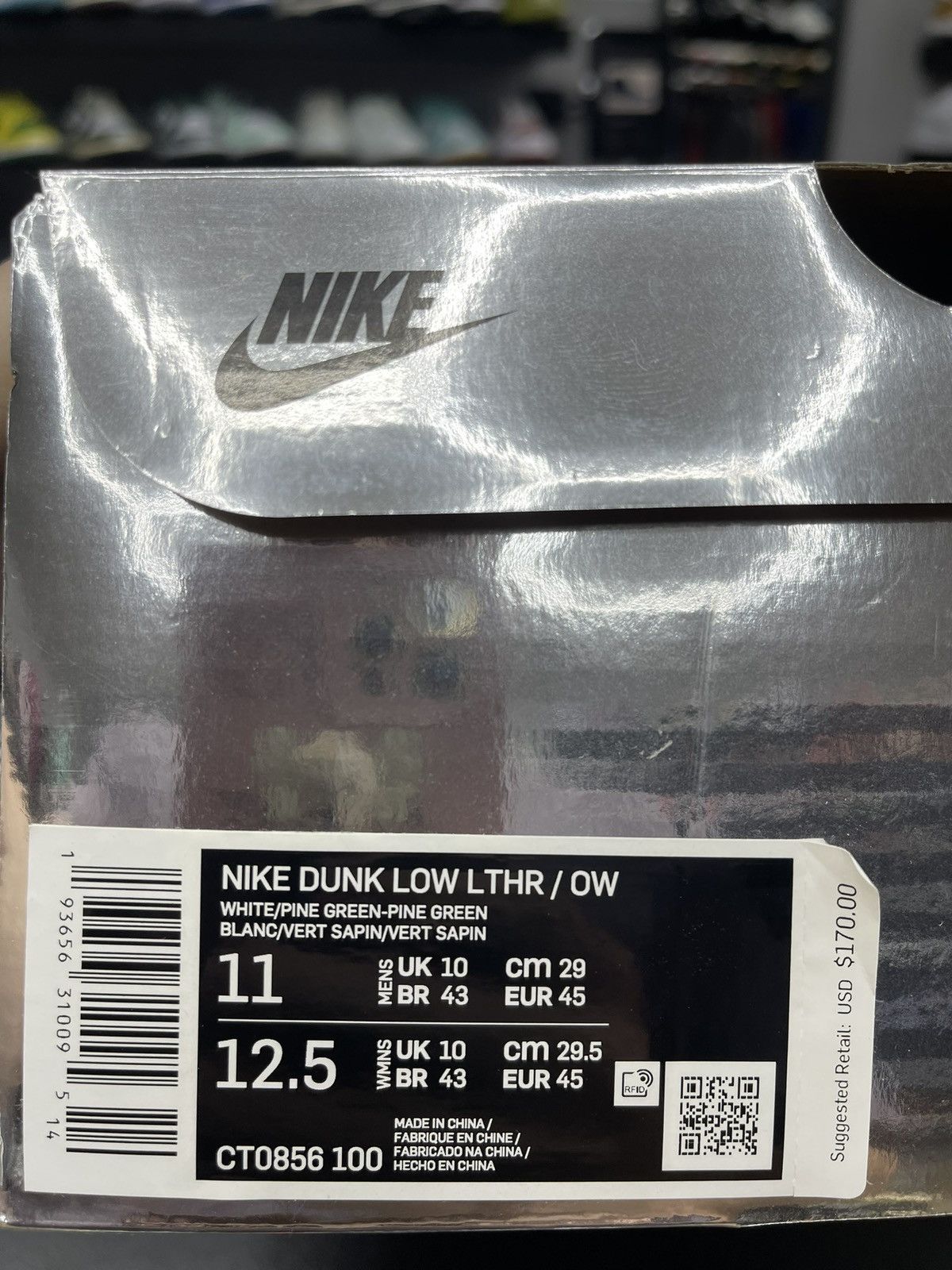 Nike × Off-White Size 11 - Nike Dunk Low Off White Pine Green Size US 11 / EU 44 - 11 Thumbnail