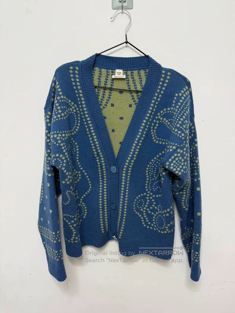 Hermes Hermes Deep V-Neck Buttoned Cashmere Jacquard Cotton Long Size XS / US 0-2 / IT 36-38 - 1 Thumbnail