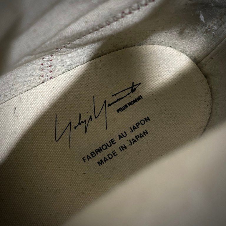 Yohji Yamamoto Yohji Yamamoto 95AW Wool Leather Patchwork High-Top Sneakers Size US 11.5 / EU 44-45 - 8 Thumbnail