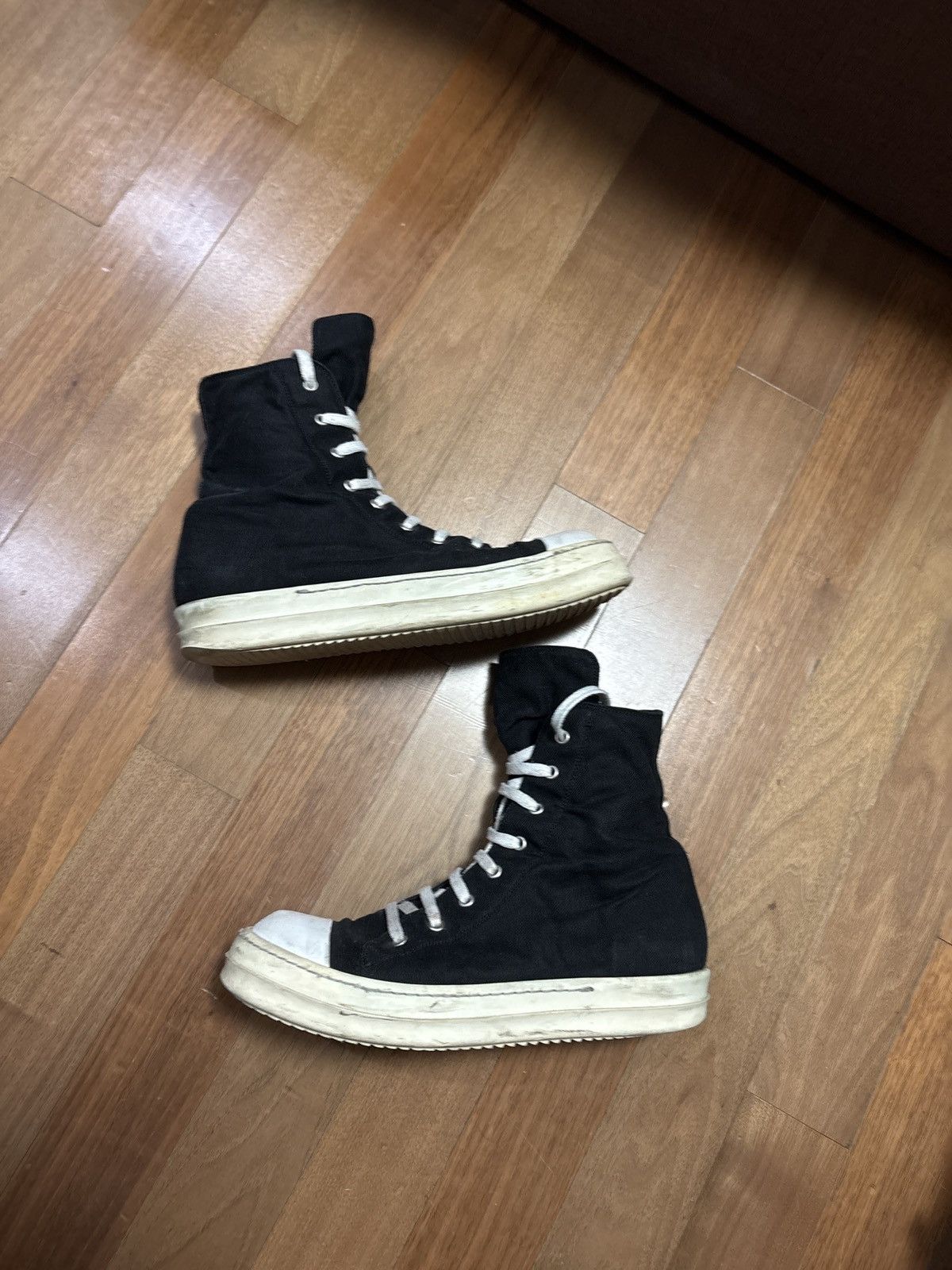 RICK OWENS::スカート:40[RESALE] Buy Rick Owens DRKSHDW Luxor Slashed High 'Black Milk