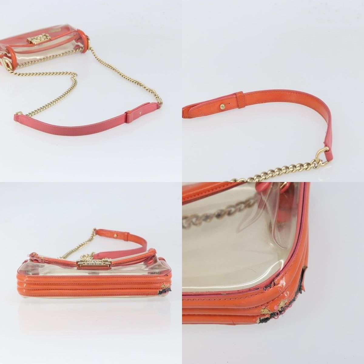Chanel Chanel Chain Shoulder Bag Vinyl Clear Gold CC Size ONE SIZE - 4 Thumbnail