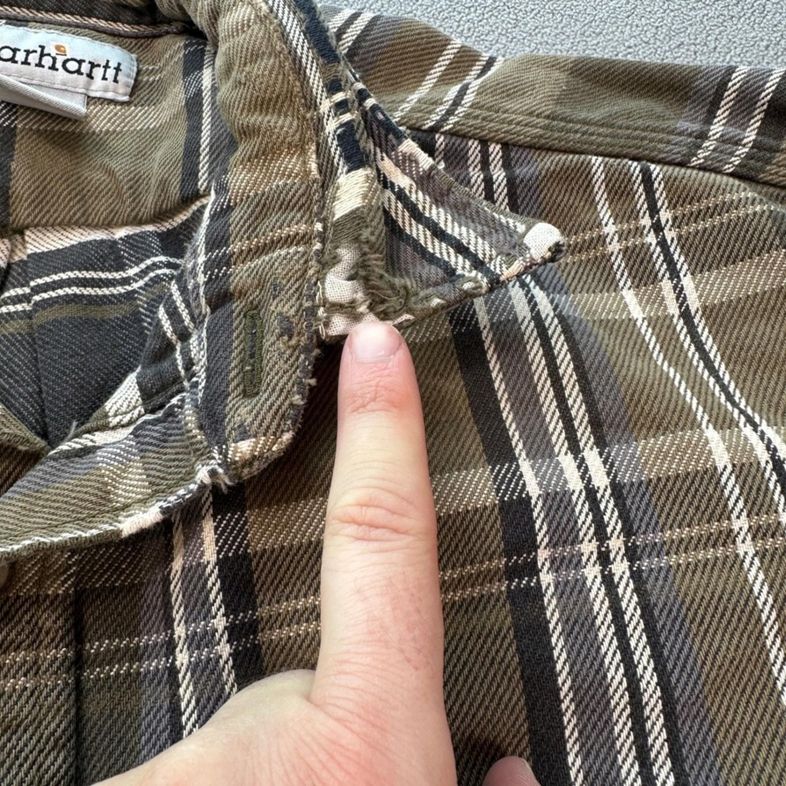 Carhartt Carhartt Men's Plaid Flannel Shirt L Long Sleeve Button Up Size US L / EU 52-54 / 3 - 7 Thumbnail