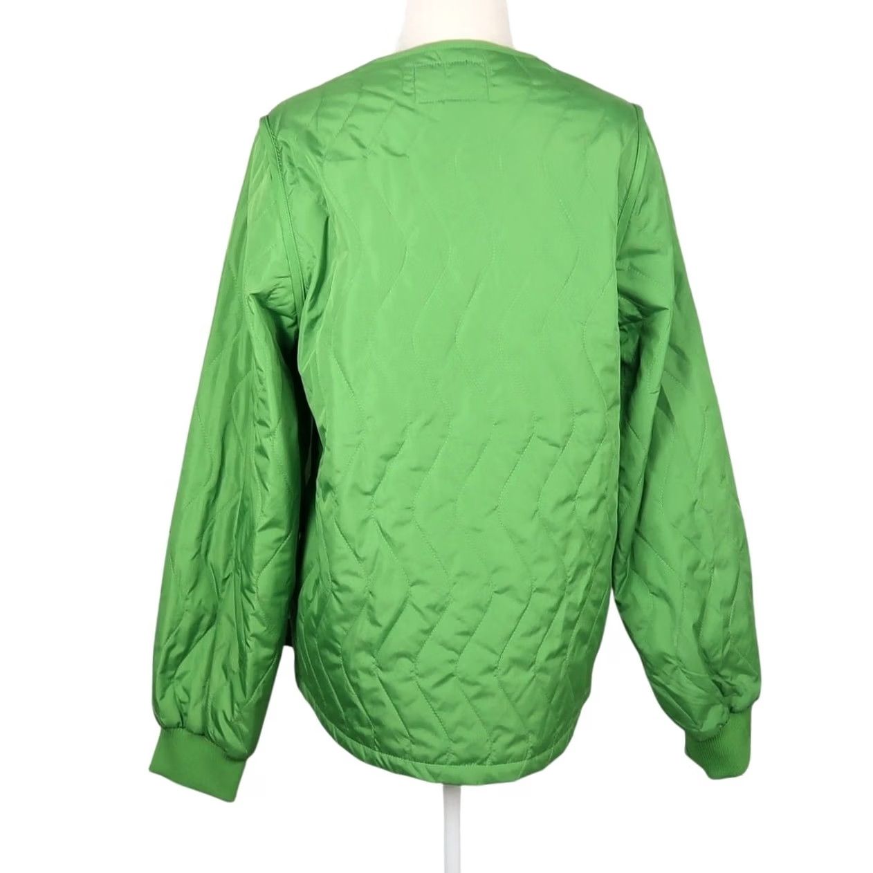 Vintage Stussy Jacket Zip Off Quilted Liner Green Womens M Regular Long Sleeve Solid Zip Front Short Coat Casual Fall Winter Spring Vest option Size M / US 6-8 / IT 42-44 - 4 Thumbnail