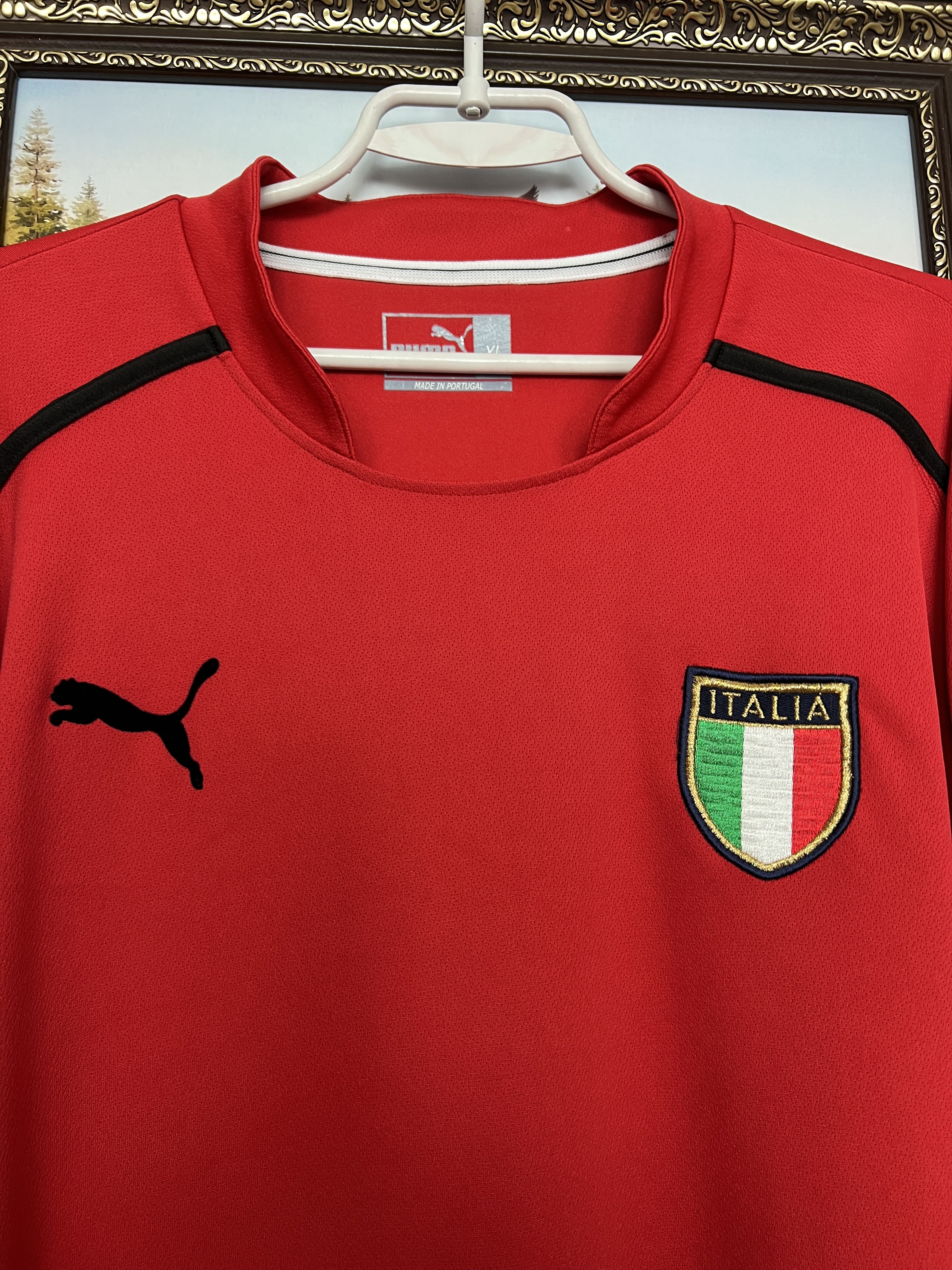 Puma Italy Goalkeeper football shirt Soccer Maglia Jersey Trikot Size US XL / EU 56 / 4 - 3 Thumbnail