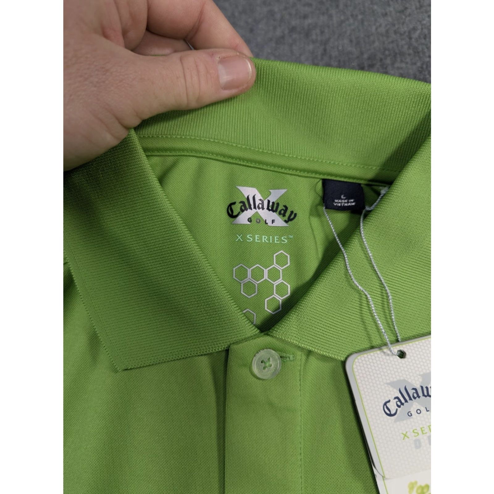 Callaway Callaway Shirt Men L X-Series Dry Polo Green Short Sleeve Collared Breathable Golf Polo Branding Logo Sports Summer Size US M / EU 48-50 / 2 - 5 Thumbnail