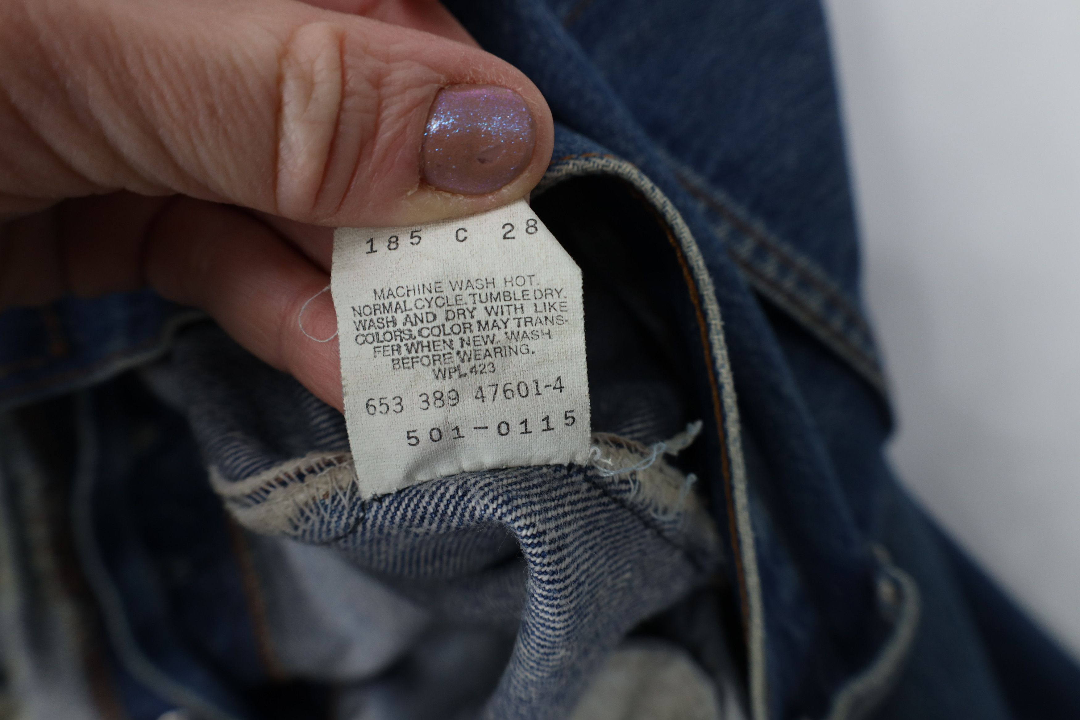 Levi's Vintage 80s Levis 501xx Button Fly Original Denim Jeans USA Size US 34 / EU 50 - 11 Thumbnail
