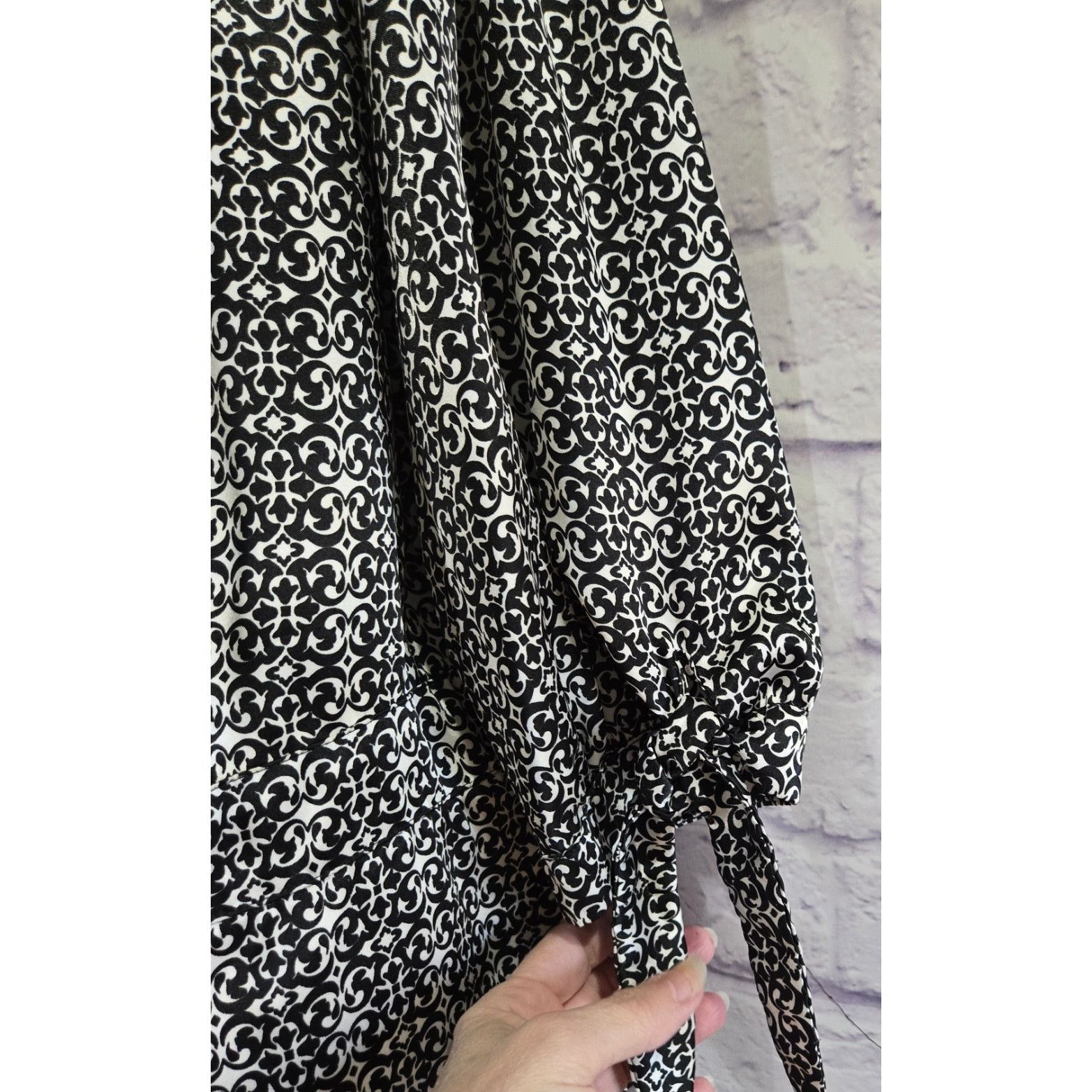 Other I.N. Studio Woman Black White Button Up Top 1X Plus Size XXL / US 16-18 / IT 52-54 - 2 Thumbnail
