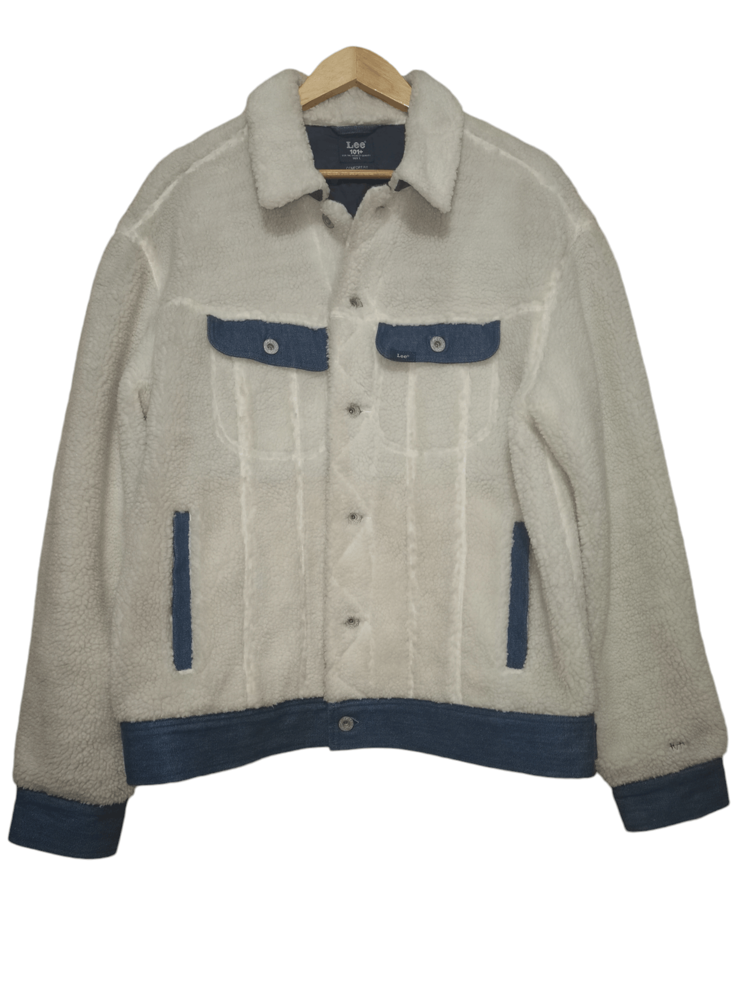 Japanese Brand × Lee Lee 101 sherpa trucker jacket rare design From japan Size US L / EU 52-54 / 3 - 7 Thumbnail