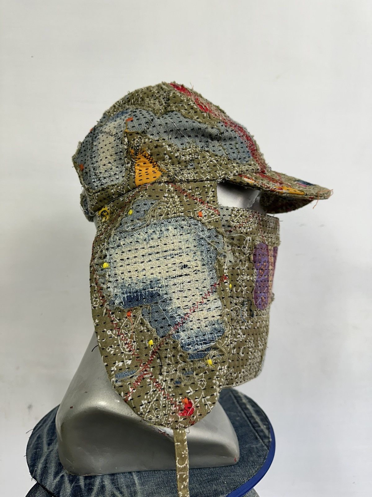 Other Custom Made Distressed Paisley patchwork Boro hats by Ahado Size ONE SIZE - 7 Thumbnail