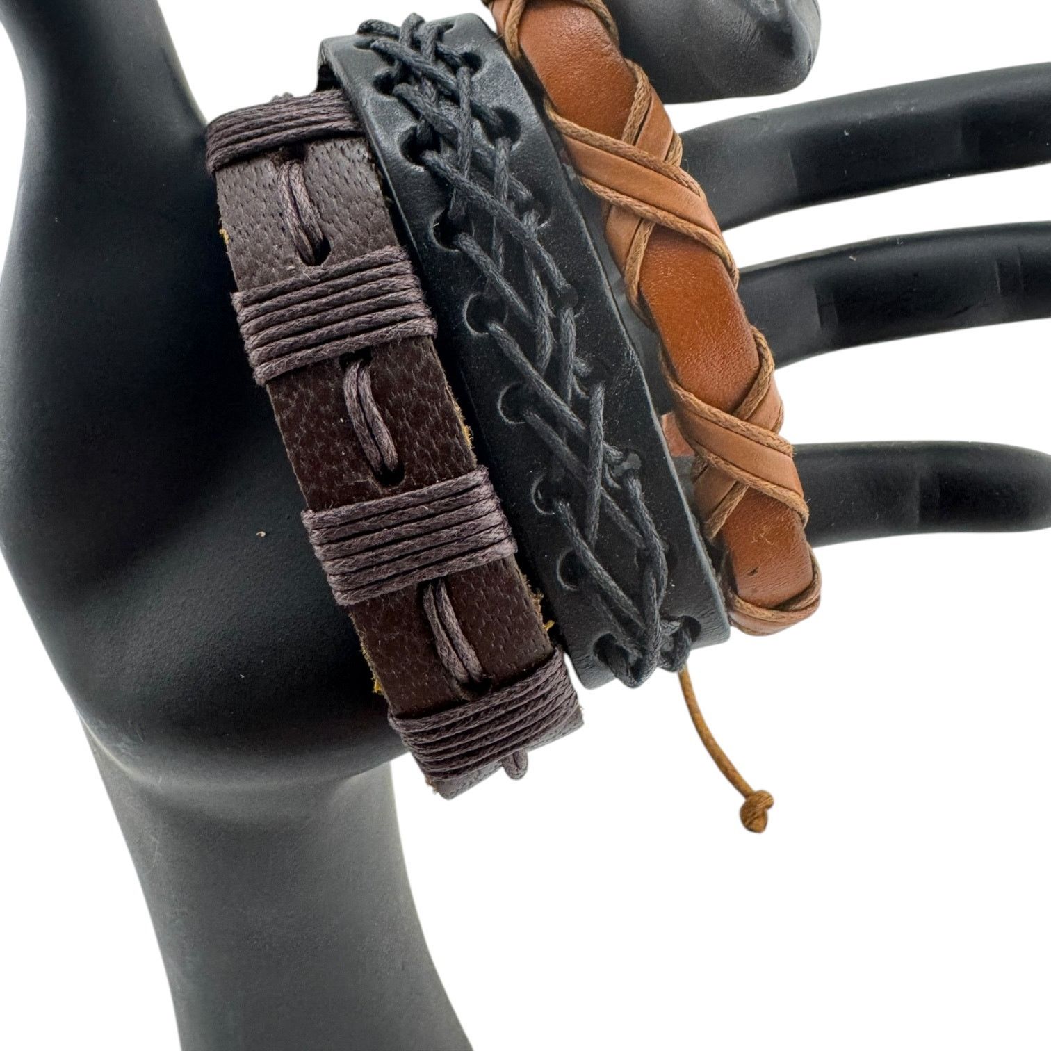 Other Three Braided Cuffs for the Indecisive Rebel Layer Them Size ONE SIZE - 1 Thumbnail