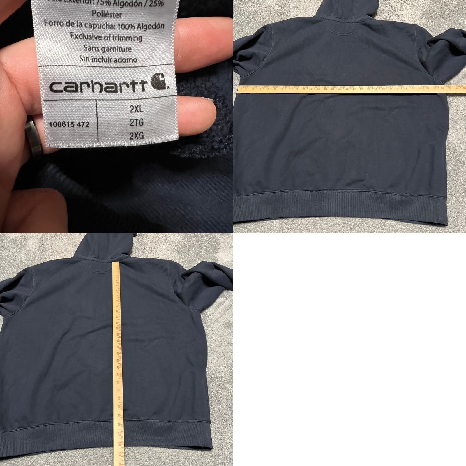 Carhartt Carhartt Hoodie Mens XXL Navy Blue Rain Defender Sweatshirt 100615 472 Size US XXL / EU 58 / 5 - 8 Thumbnail