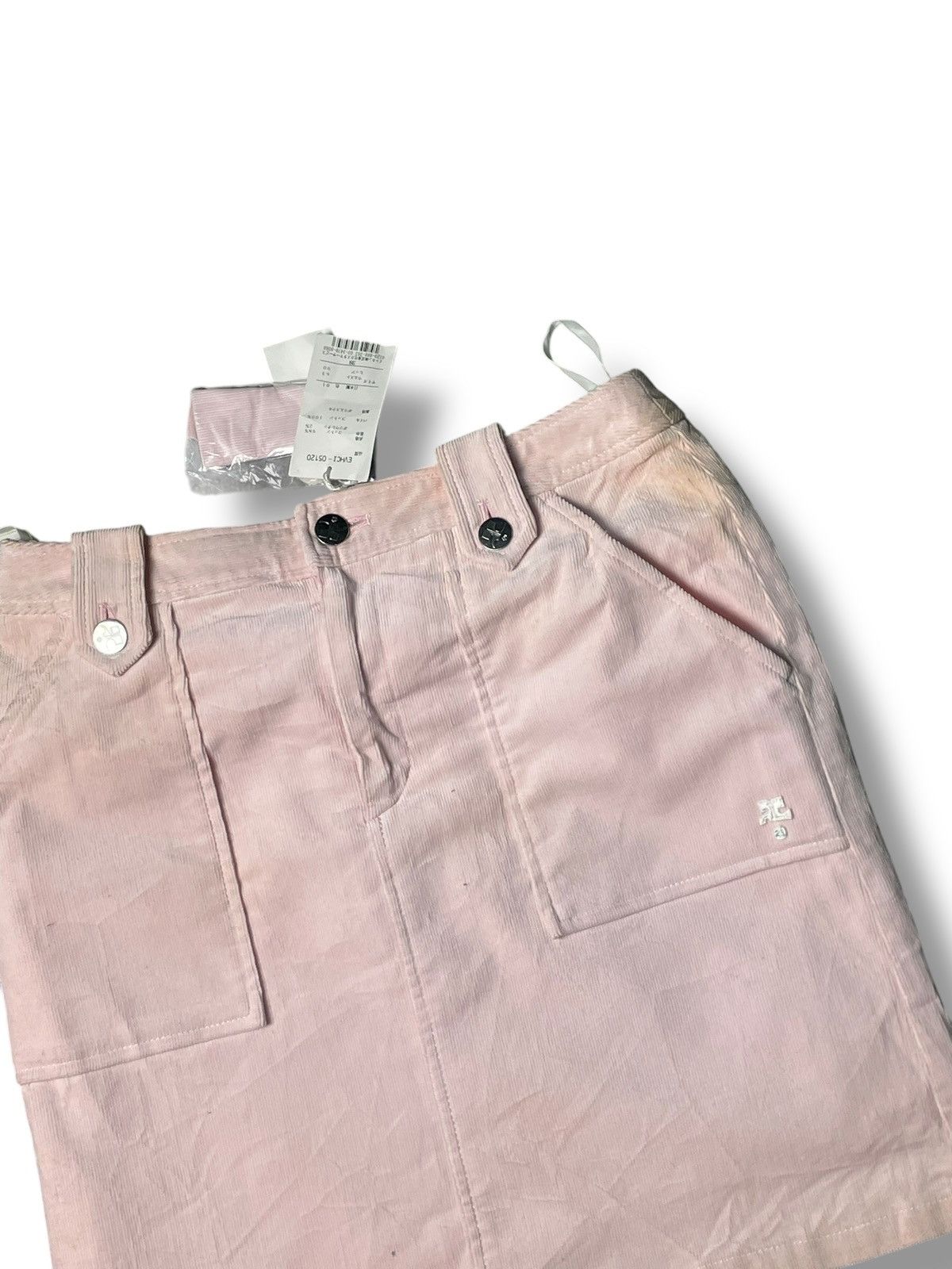 Courreges × Vintage Courreges Brand Mini Skirt (58) Size 28" / US 6 / IT 42 - 2 Thumbnail