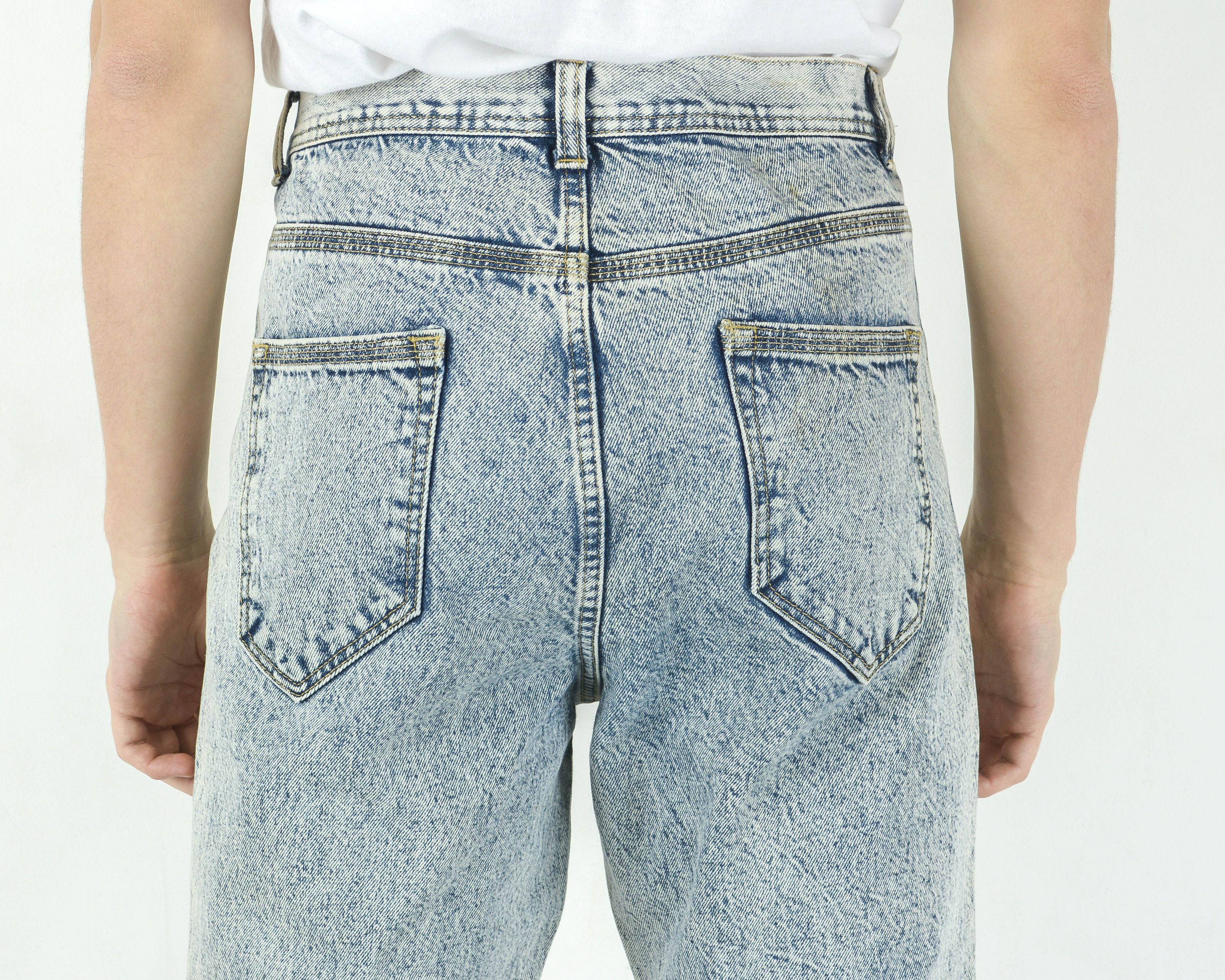 Asos W34 L34 Regular Fit Tapered Jeans Denim Pants Trouser Button Size US 34 / EU 50 - 5 Thumbnail