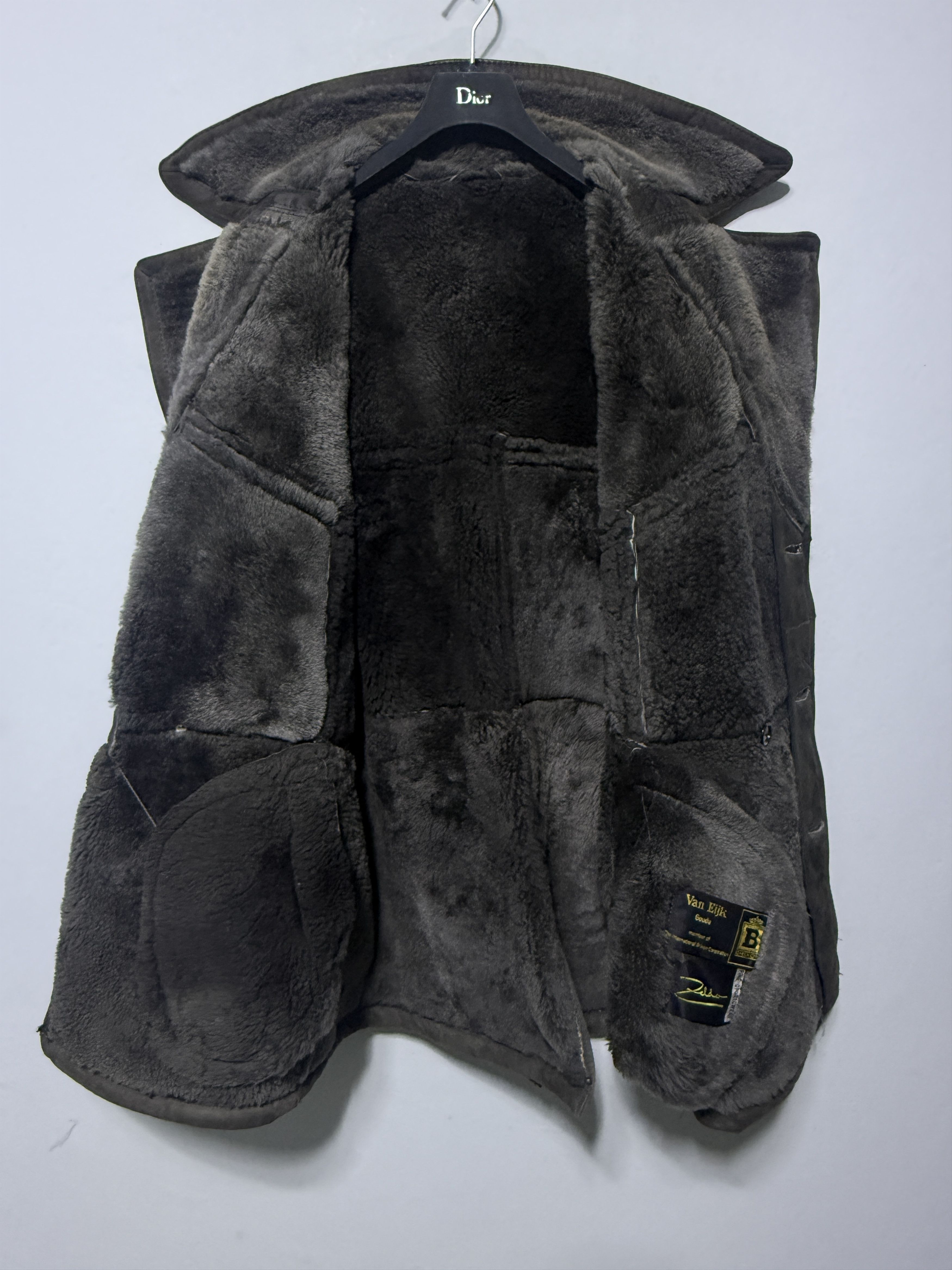 Vintage Armi Military green double breasted shearling coat suede M Size US M / EU 48-50 / 2 - 6 Thumbnail
