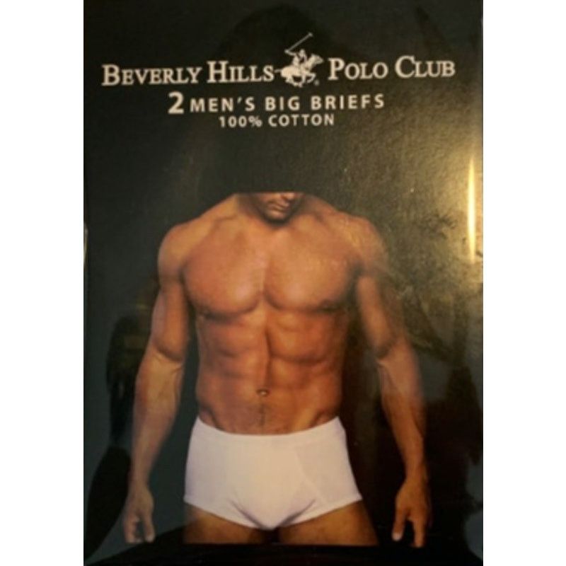 Beverly Hills Polo Club Beverly Hills Polo Club Men's Size 3XL Briefs White Cotton Size ONE SIZE - 1 Thumbnail