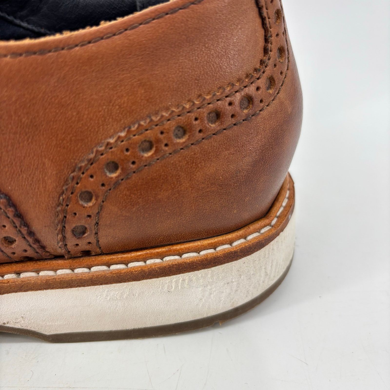 Cole Haan Cole Haan Sz 11 Mens Morris Grand Wingtip Brown Leather Size US 11 / EU 44 - 11 Thumbnail