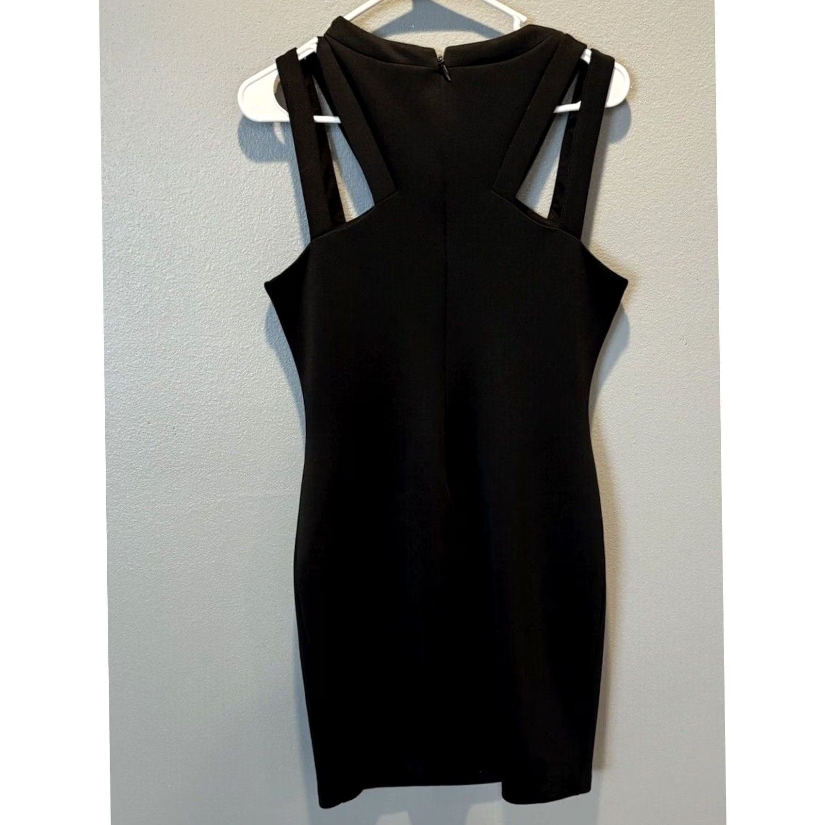Guess Guess Black Strappy Bodycon Dress Women's 10 Size L / US 10 / IT 46 - 2 Thumbnail