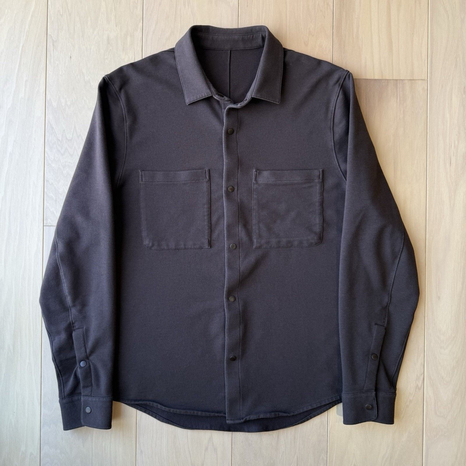Lululemon Lululemon Stretch French Terry Snap Button Overshirt Medium Size US M / EU 48-50 / 2 - 2 Thumbnail