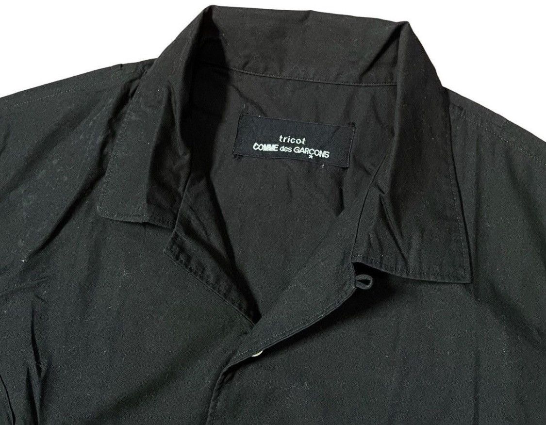 Comme des Garcons Vintage tricot cdg black pleated camp shirt Size US S / EU 44-46 / 1 - 3 Thumbnail