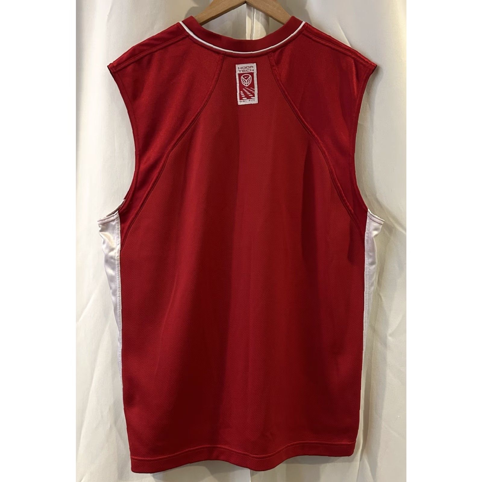 Nike VINTAGE Nike Basketball Jersey Men XL Red Dri-Fit Swoosh Tank Top Size US XL / EU 56 / 4 - 4 Thumbnail